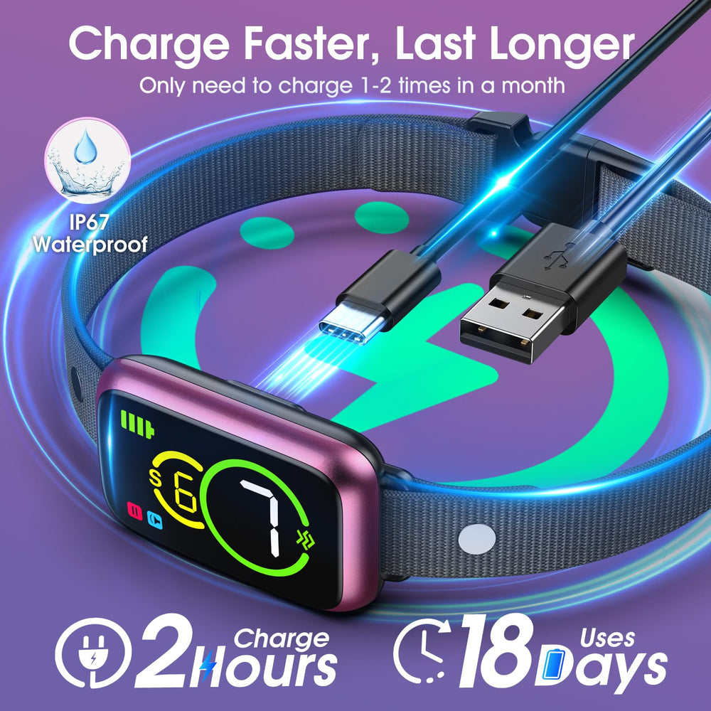NQQHNN Smart Dog Bark Collar beep and vibration modes offer humane training options.