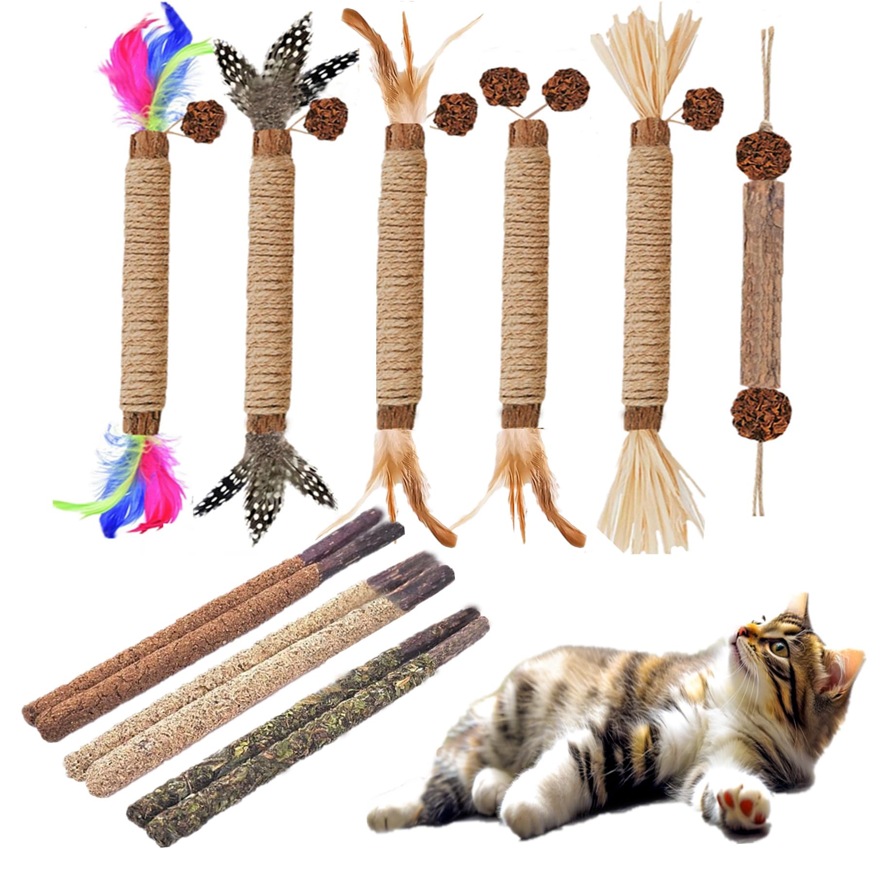 NSWXZDS silvervine chew sticks promote interactive play and potential stress relief for indoor cats.
