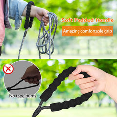 NTR leash with reflective threads improves visibility during dawn or dusk strolls.