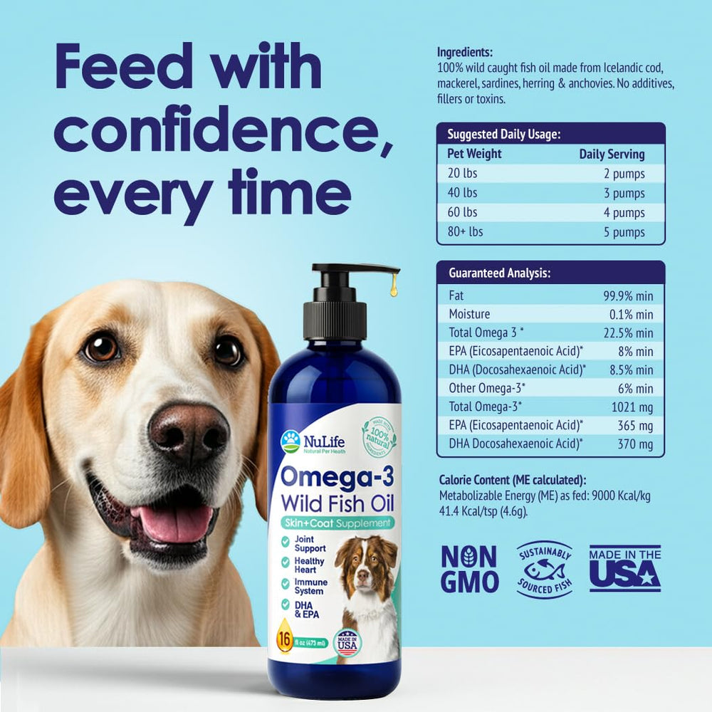 NuLife Liquid Fish Oil dogs-flavor-scent shows mild aroma and easy acceptance.