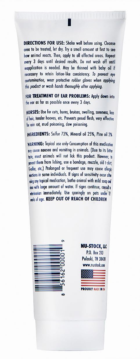 Nu-Stock Wound Cream presented as an all-purpose topical for skin care.