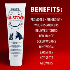 Nu-Stock Wound Cream on irritated skin to support comfort and appearance.
