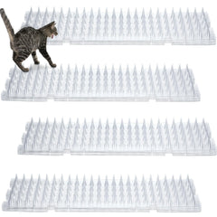 Nuanchu cat deterrent mats with spikes on sofa protect furniture from climbing cats.