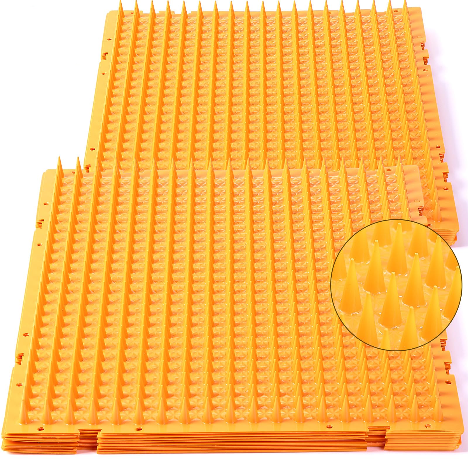 Nuanchu cat repellent mat on sofa deters pets from jumping.