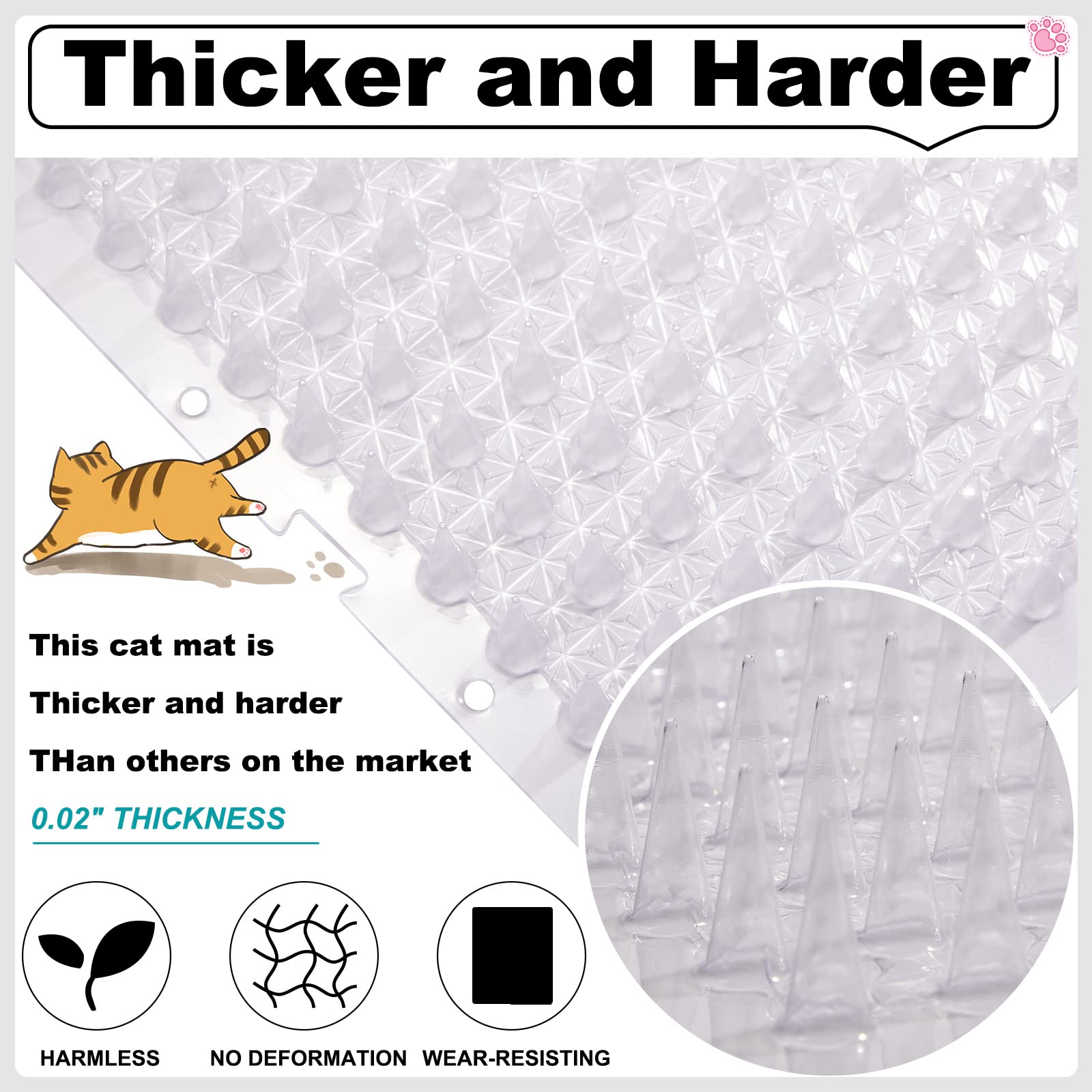 Nuanchu cat repellent mats easy replacement shared with family.