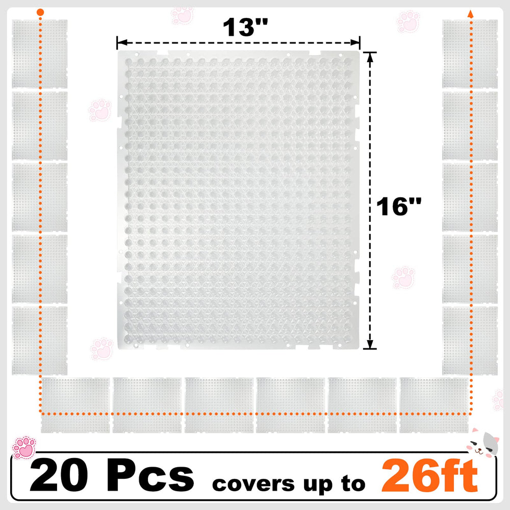 Nuanchu cat repellent mats protect plants and cushions with clear design.