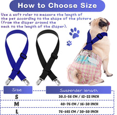 Nuanchu dog belly wrap compatibility helps prevent diaper slips