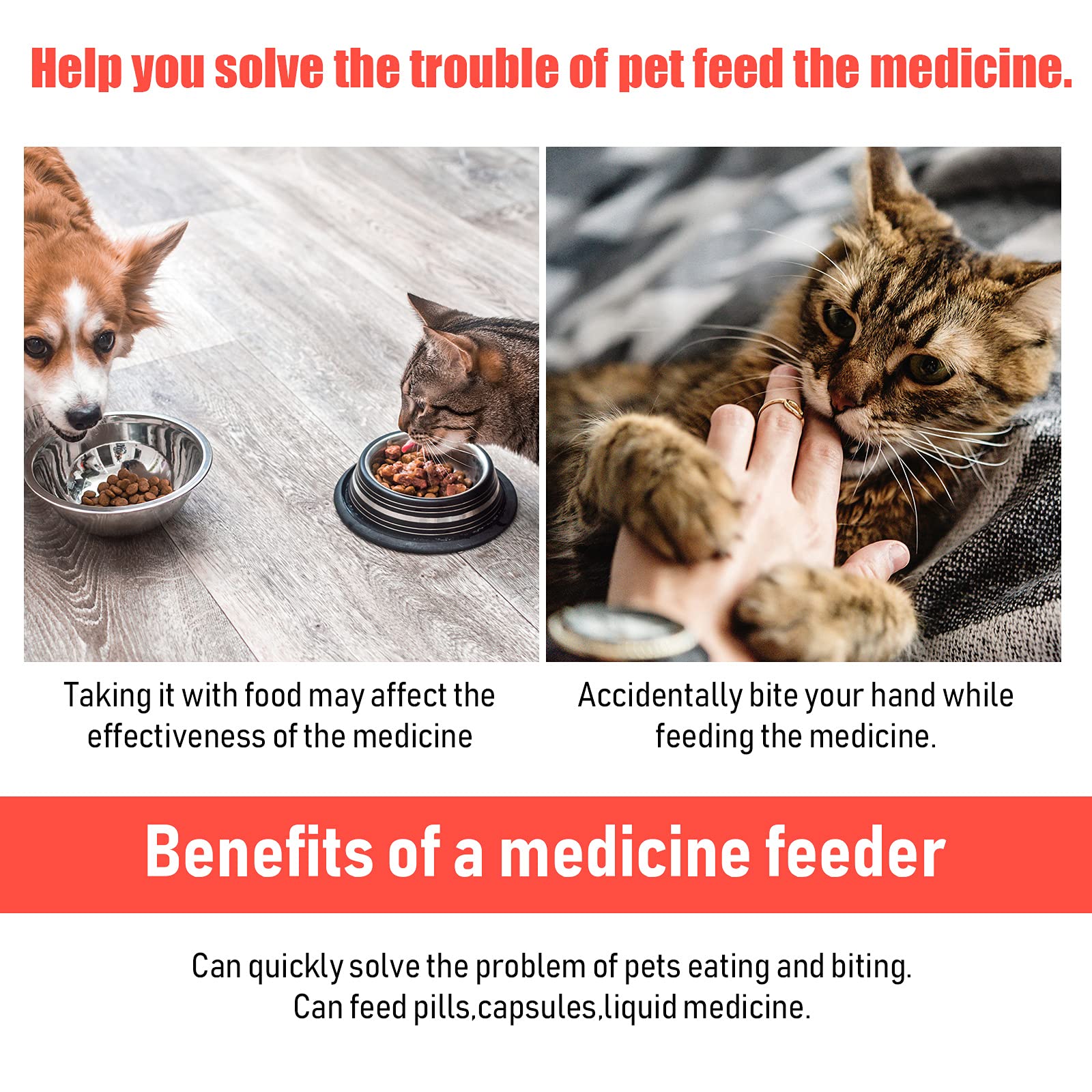 Nuanchu pet medicine feeder red packaging ready to use