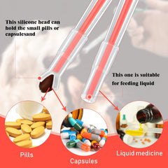 Nuanchu silicone heads red pill-feeding tips provide safe administration