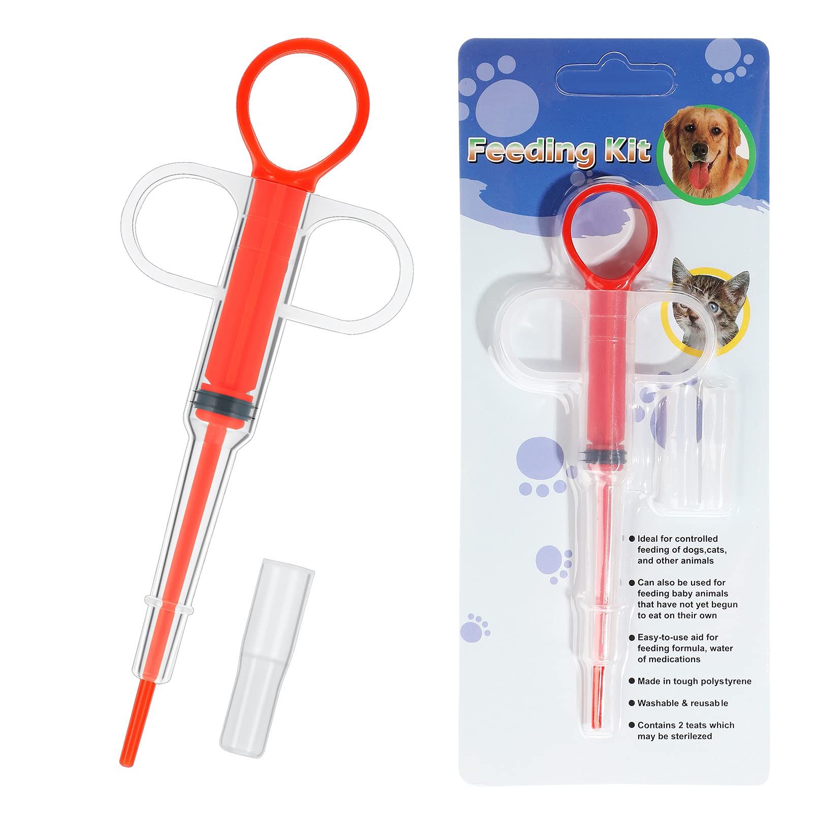 Nuanchu small-pet feeding accessory red in-hand use
