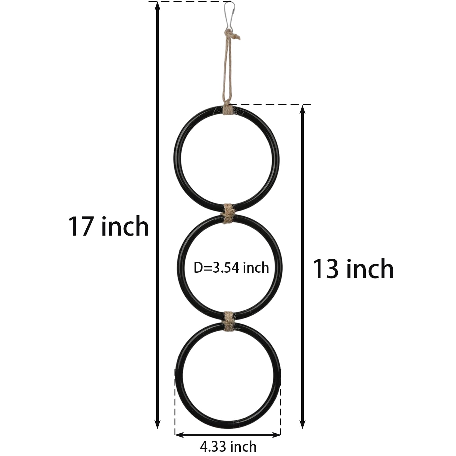 Nuburbur enrichment rings on corn snake boosting climbing activity and habitat enrichment
