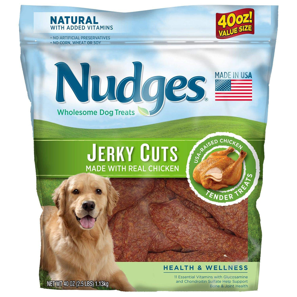 Nudges Health Wellness Chicken Jerky for dogs training rewards