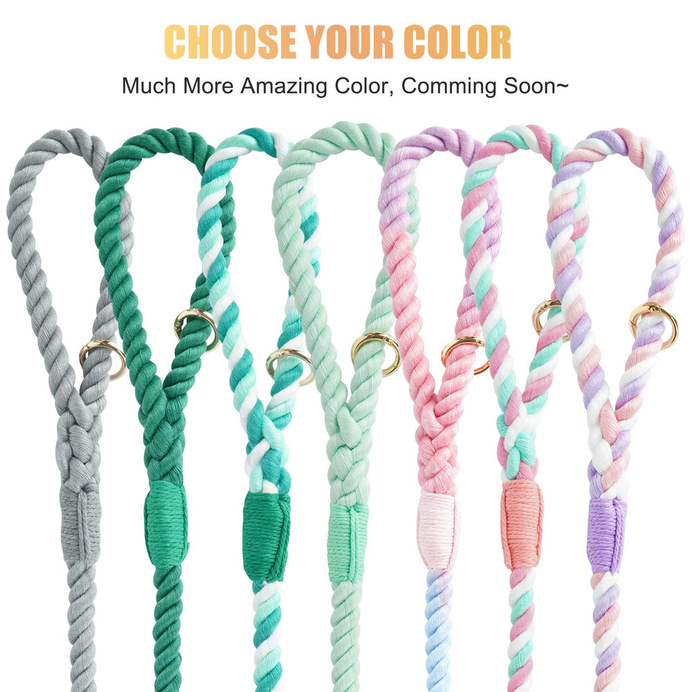 NUGUTIC rainbow color leash brightens outings with cheerful energy