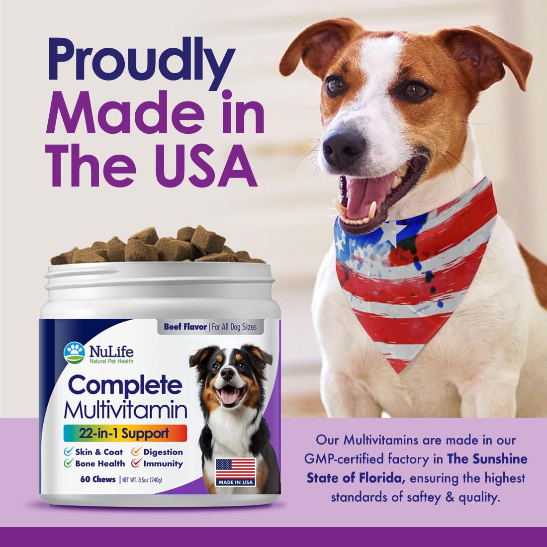 NuLife USA-made quality in Florida GMP facility.
