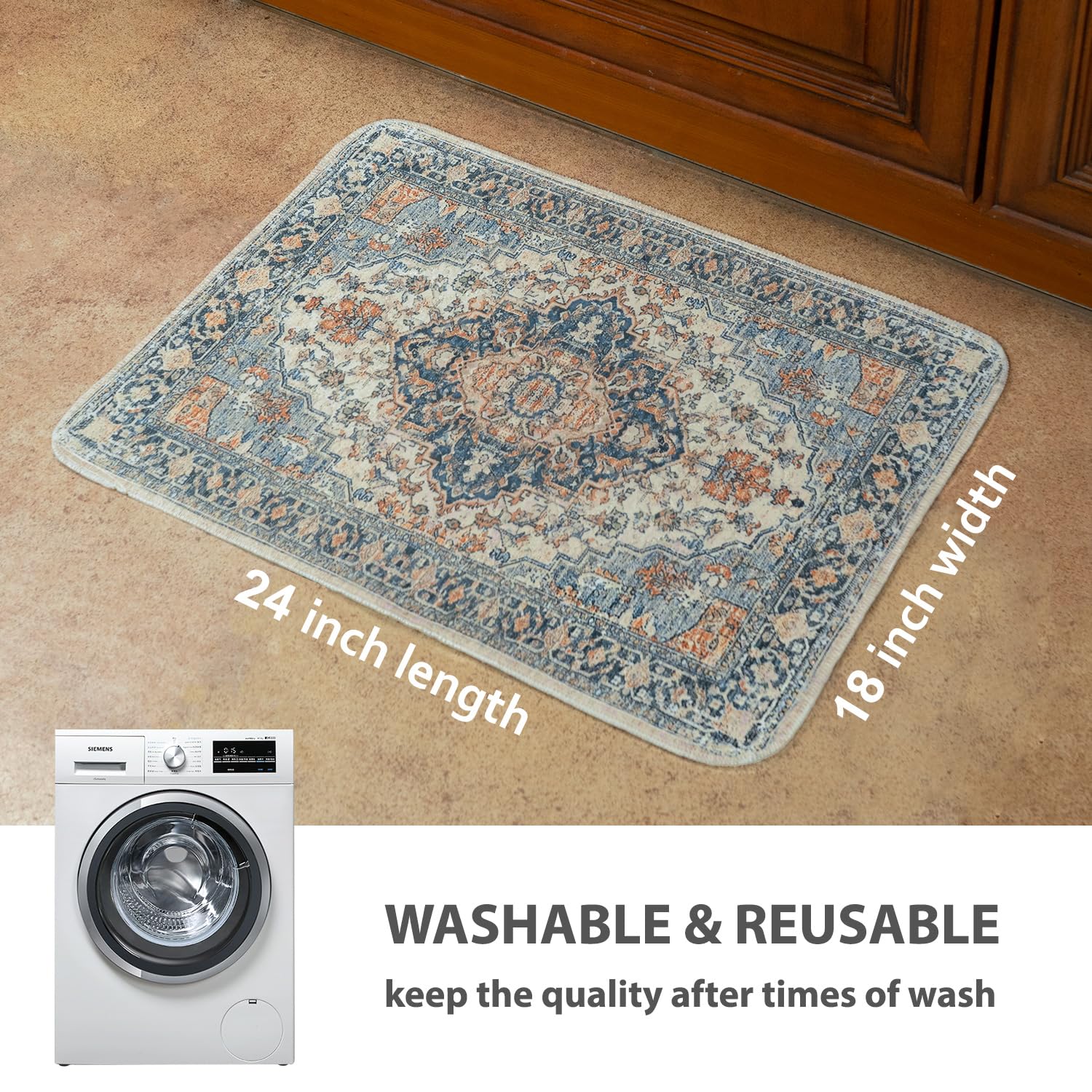 Nunubaby non-slip dog pad backing emphasizes stability for busy rooms.