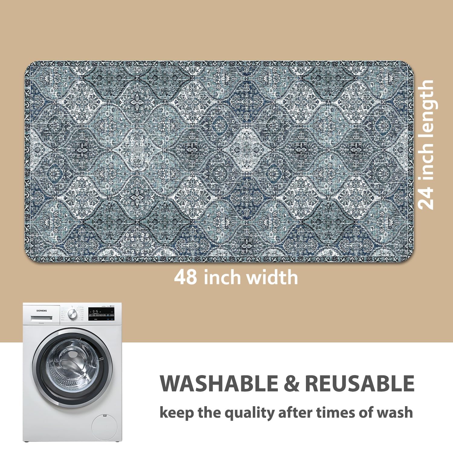 nunubaby large pad protects floors and furniture with leak-proof layers.