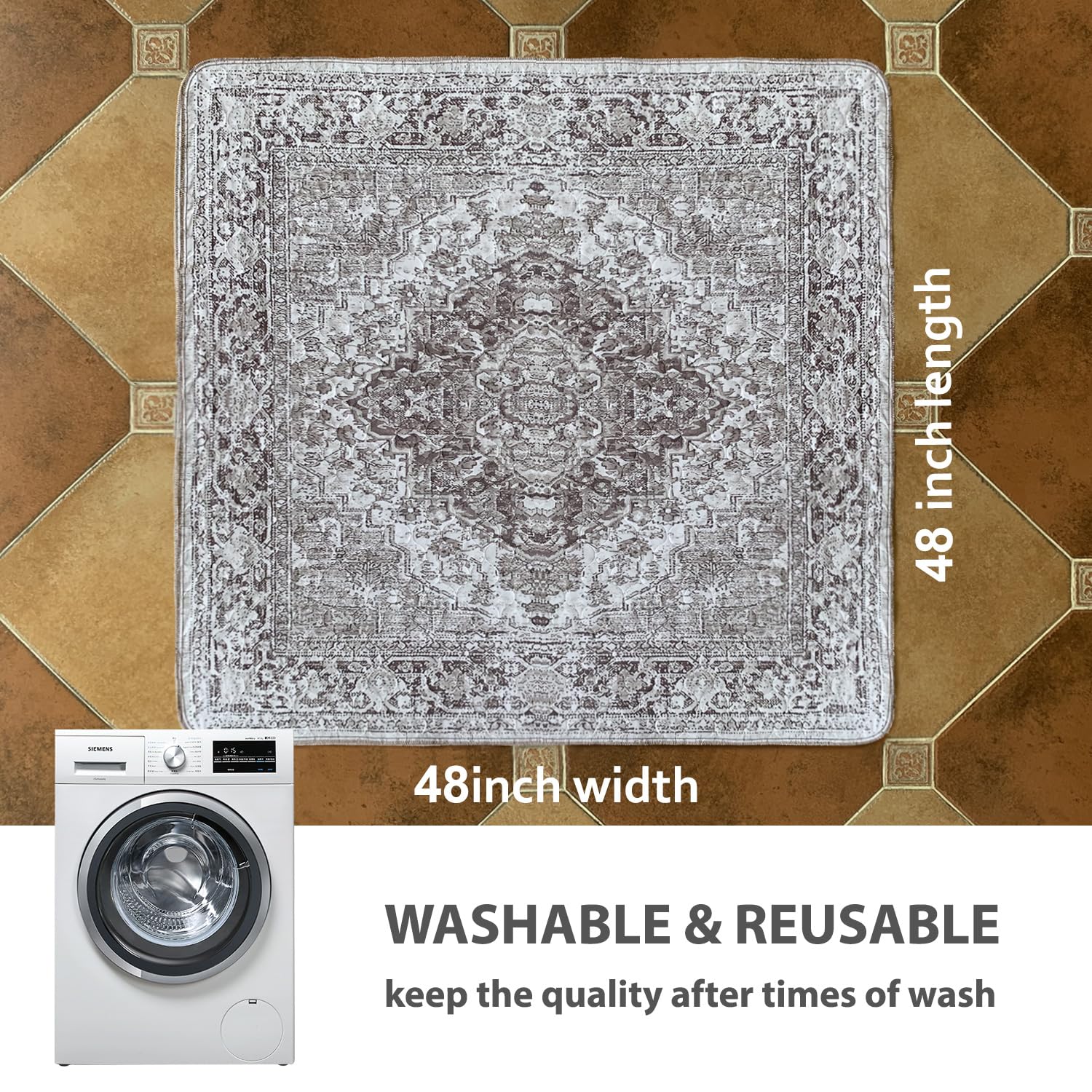 nunubaby Washable Pee Pad multi-layer-design supports quick cleanup after accidents