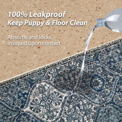 nunubaby washable pee pad non-slip back keeps the pad securely in place during busy days.