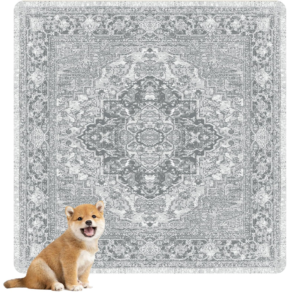 nunubaby washable pee pad non-slip back keeps dogs secure during rest or play.