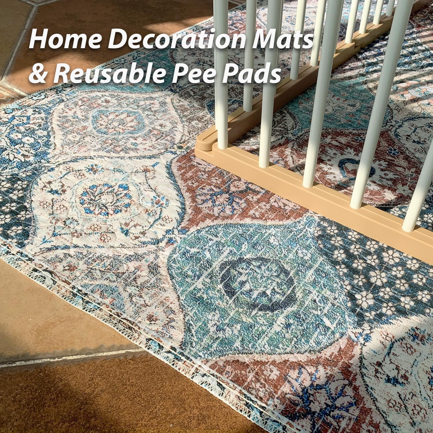 nunubaby washable pee pad pattern fashion offers stylish, reusable protection.