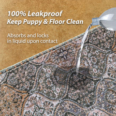 nunubaby washable pee pad waterproof layer close-up demonstrates leak management