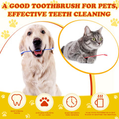 Nuogo long-handle pet toothbrush enables easier access to deep oral areas