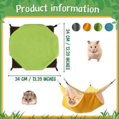 Nuogo rat hammock size 13.39x13.39 inches fits small pets.