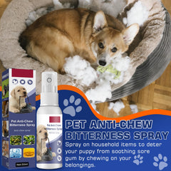 Nupec Anti-Chew Spray on furniture protecting surfaces from chewing