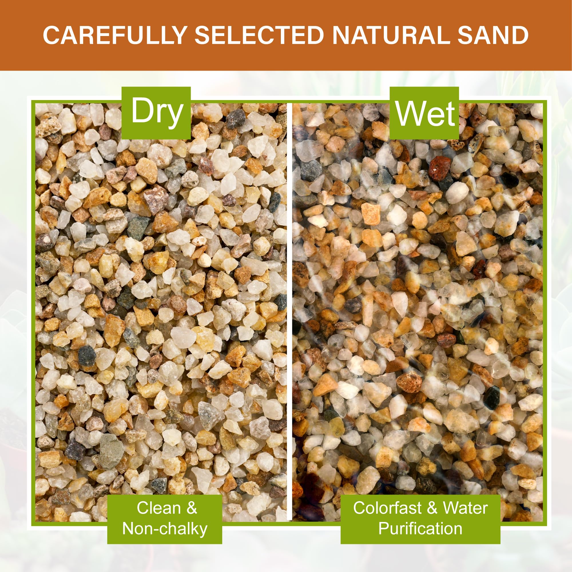 NUPICK reusable coarse sand ideal for crafts, decor, and terrariums