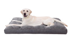 NUPIDA dog bed crate XL angled view showing generous 41x27 size for large dogs
