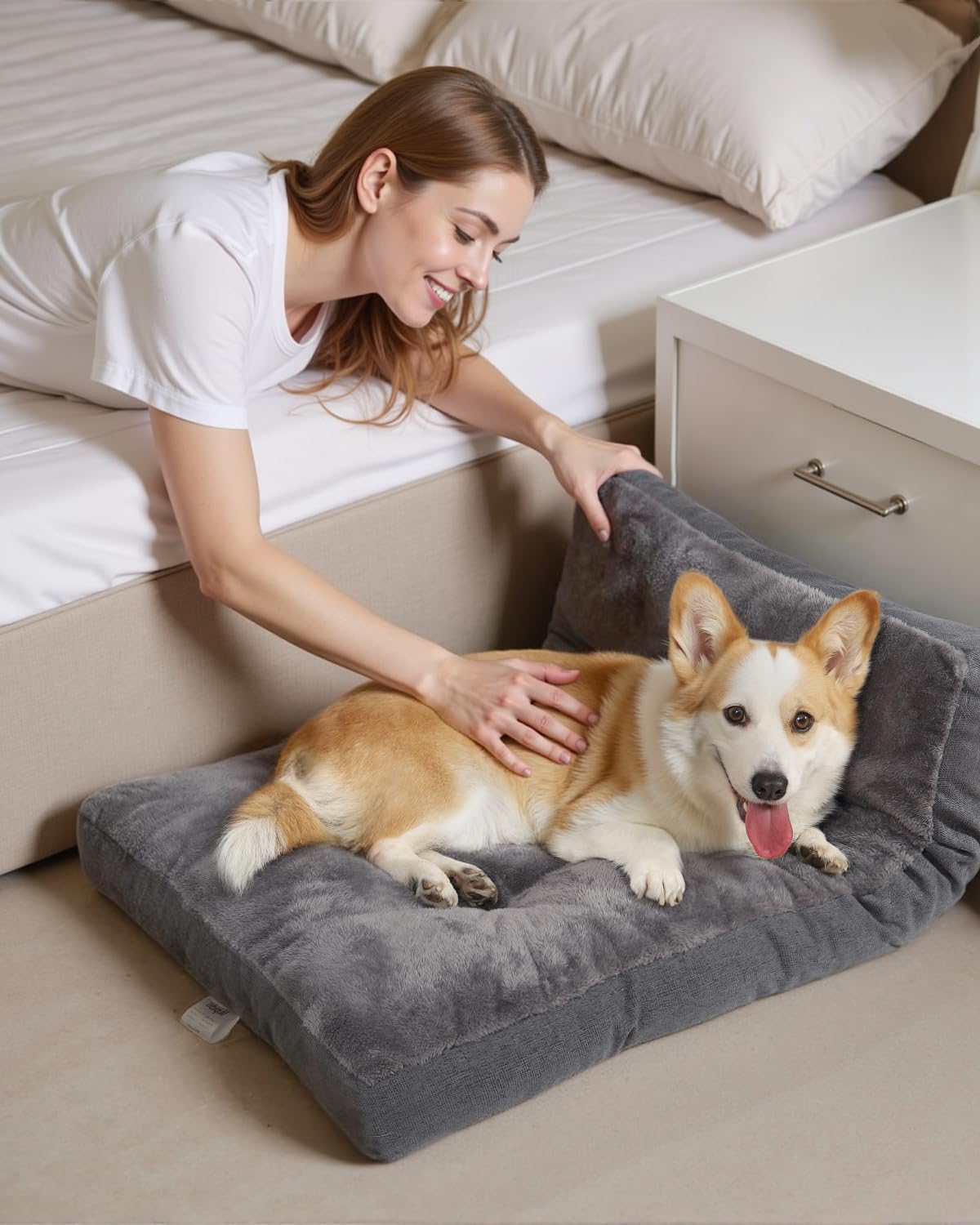 NUPIDA dog bed crate XL vacuum sealed packaging ready to expand