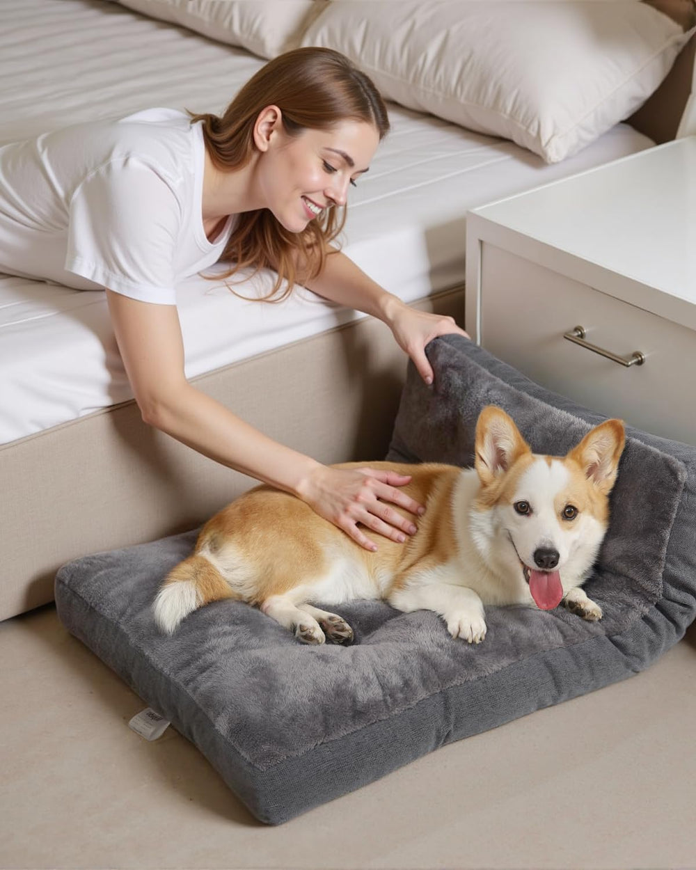 NUPIDA dog bed crate XL vacuum sealed packaging ready to expand