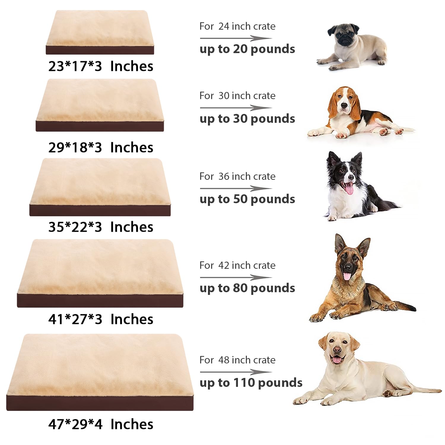 NUPIDA dog crate bed brown color view integrates with home decor and space