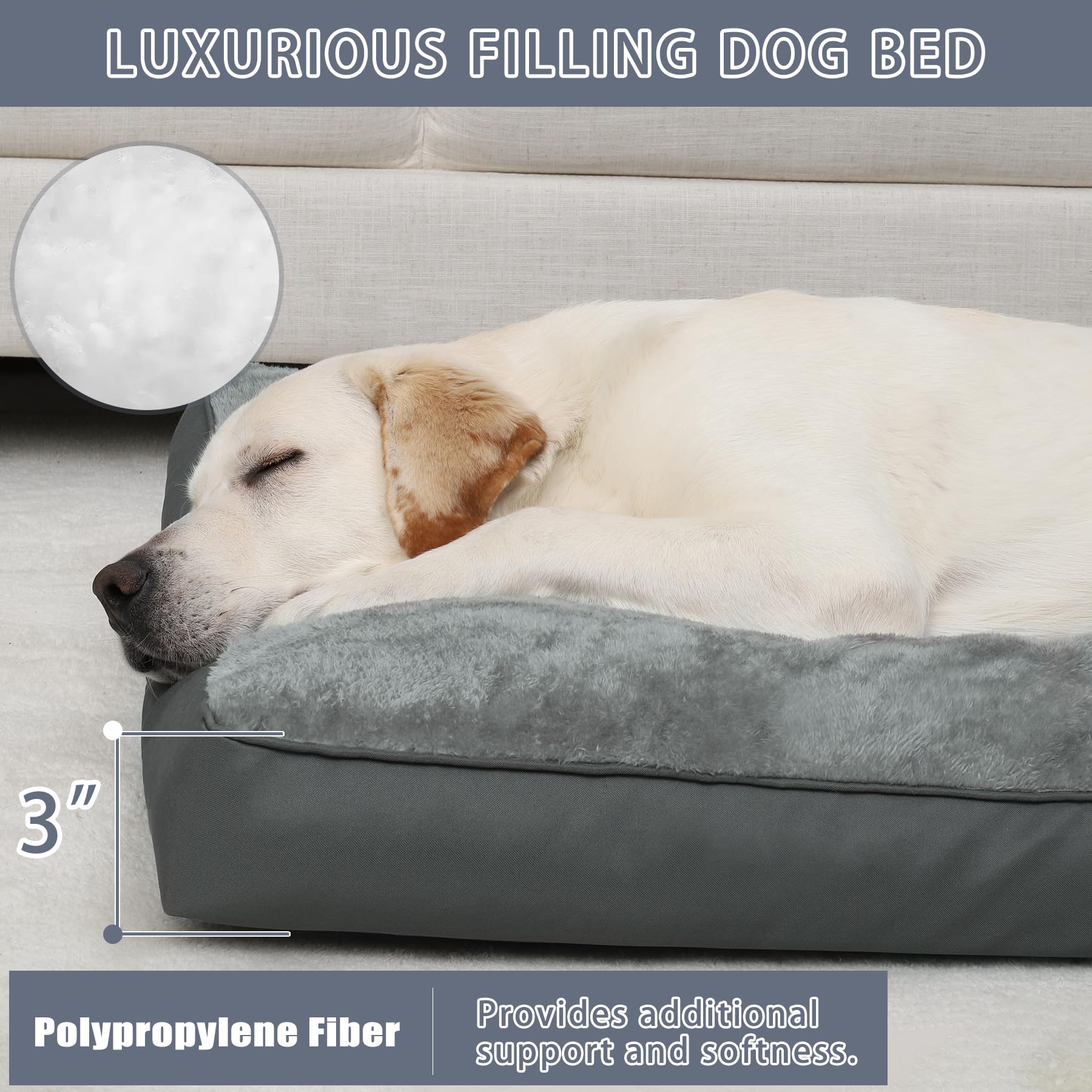 NUPIDA non-slip bottom keeps the bed securely in place