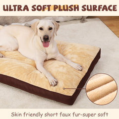 NUPIDA dog crate bed ultra-soft velvet surface for cozy restful naps