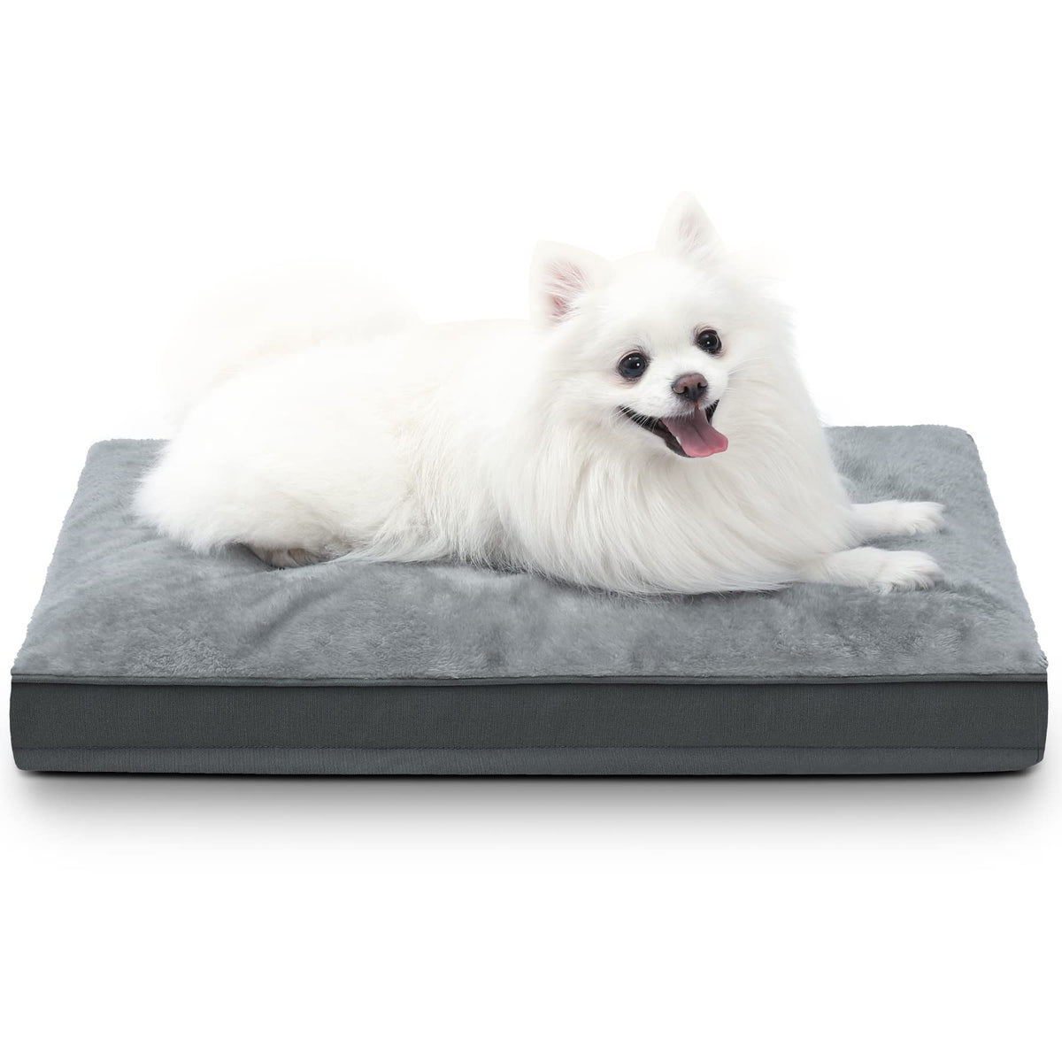 NUPIDA dog crate bed with waterproof deluxe plush surface for calm naps