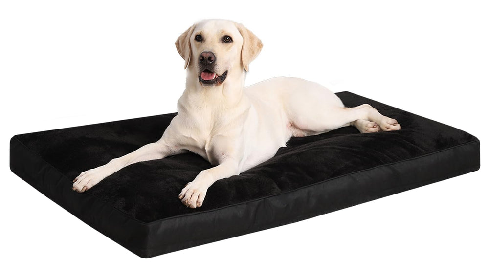 NUPIDA dog crate bed waterproof upper view highlights a cozy, leak-resistant lounging surface.