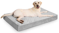 NUPIDA orthopedic dog bed XL with waterproof cover protects foam from accidents and spills.
