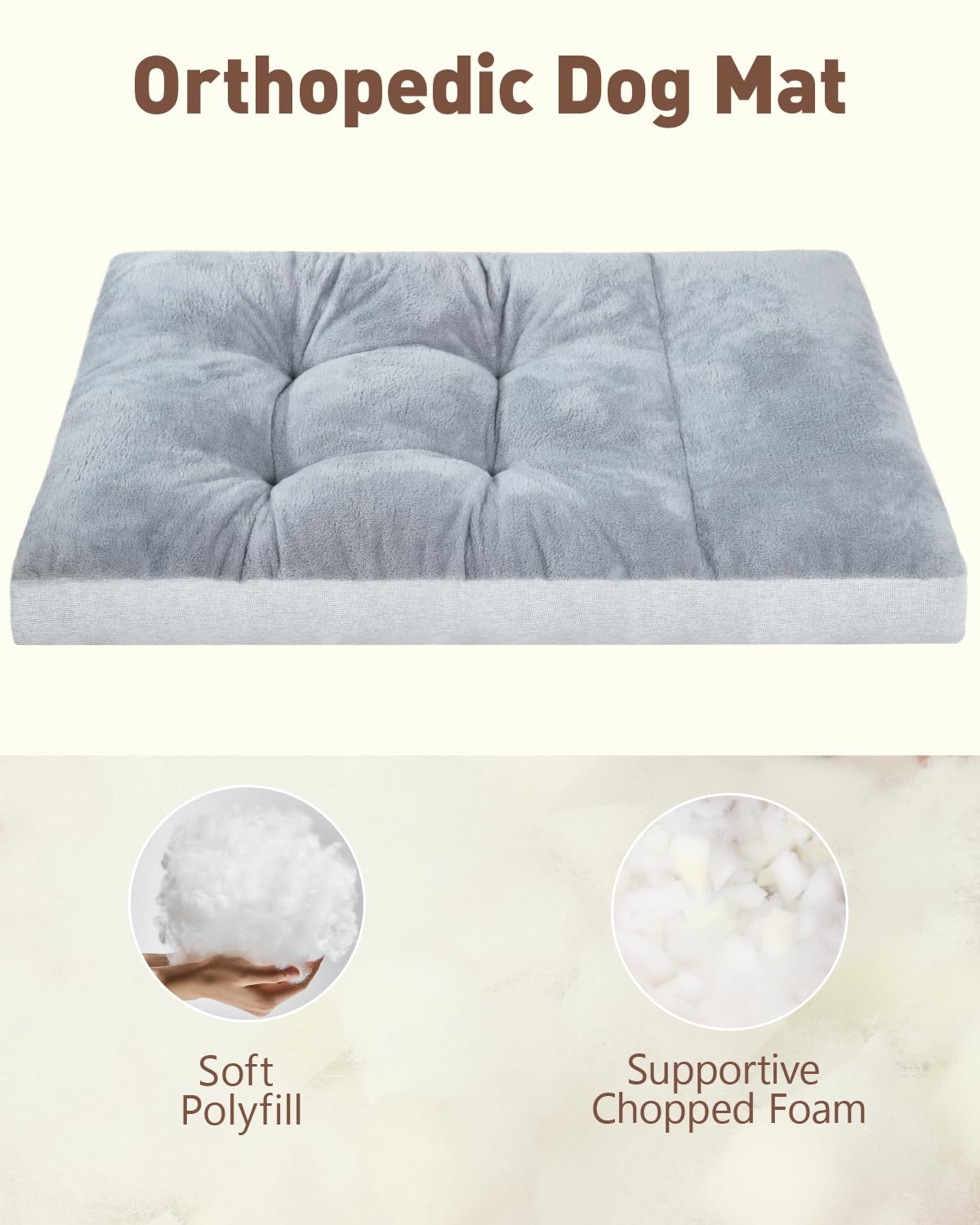 NUPIDA XXL dog bed plush surface closeup emphasizes buttery-soft texture for everyday naps.