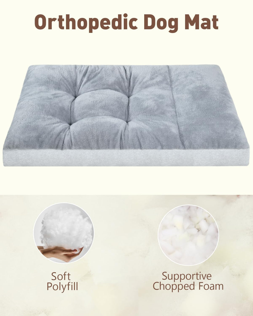 NUPIDA XXL dog bed plush surface closeup emphasizes buttery-soft texture for everyday naps.