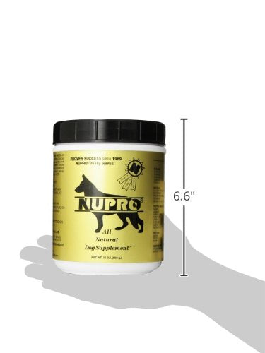 Nupro dog during digestion support visual emphasizing easy digestion benefits.