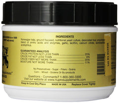 Nupro Nutri-Pet dosing scoop illustrates easy canine administration.
