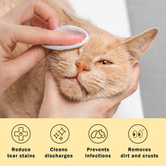 Nurhome eye wipes closeup reveals pearl-pattern surface for improved cleaning power.