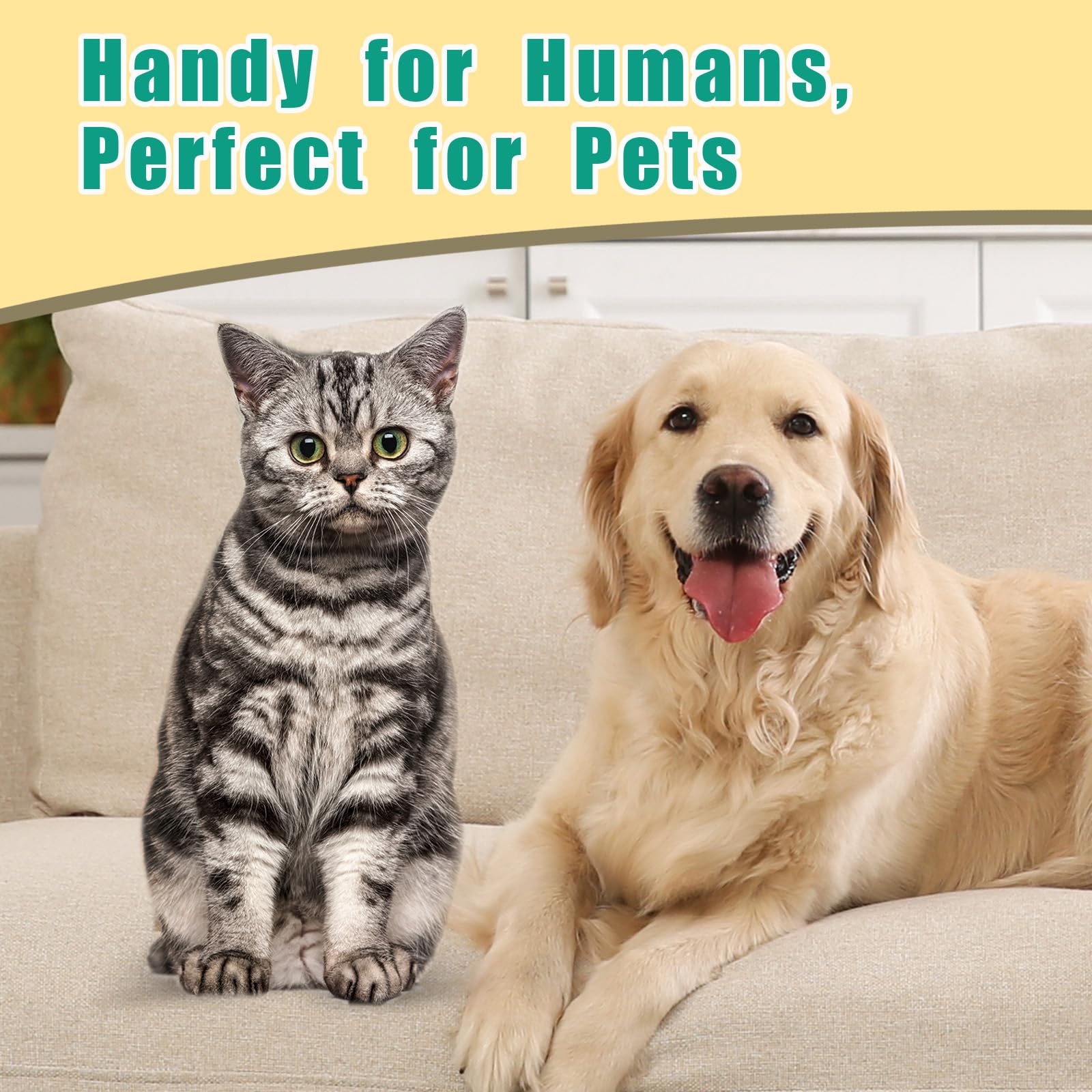 Nurhome cat and small-pet use-friendly formula keeps faces clean without harsh chemicals.