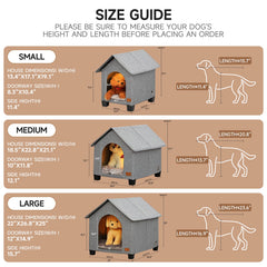 NUROMY Indoor Dog House windproof curtain blocks drafts for warmth.