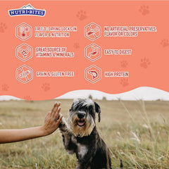 Nutri Bites treats used during dog training session.