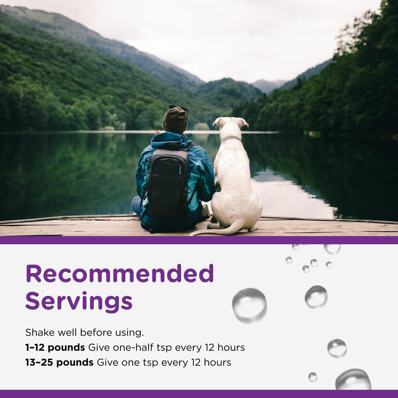 Nutri-Vet USA-made badge on packaging signaling quality and domestic production.