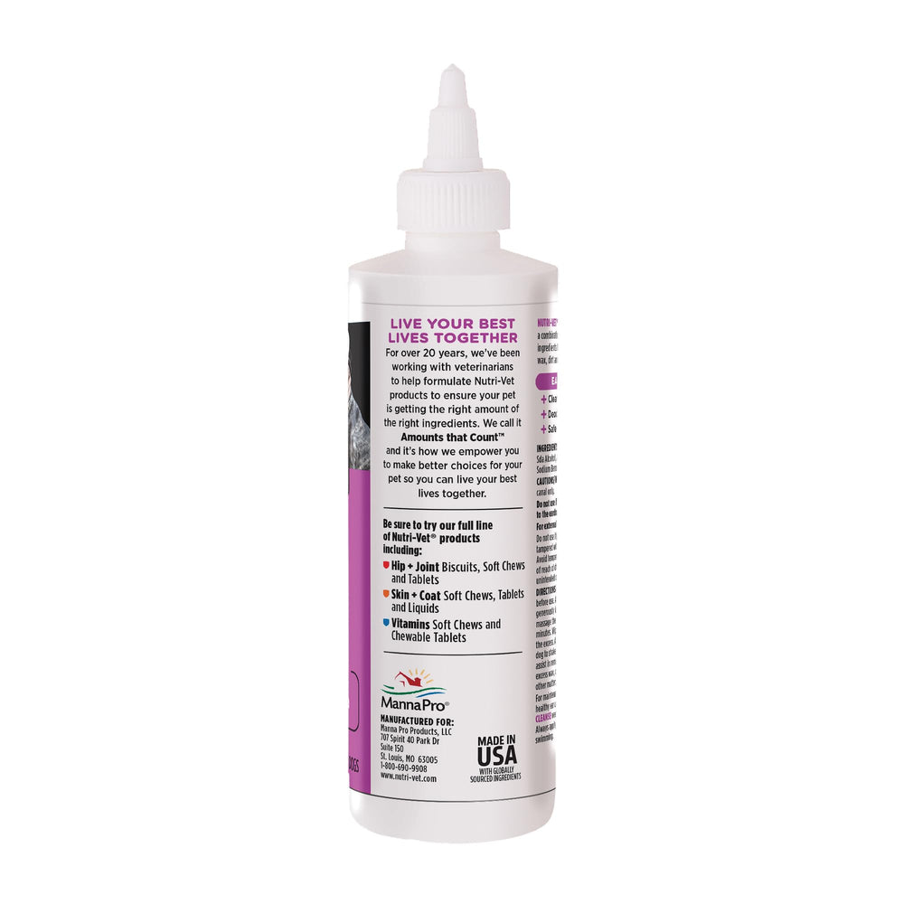 Nutri-Vet Ear Cleanse supports ongoing dog ear care