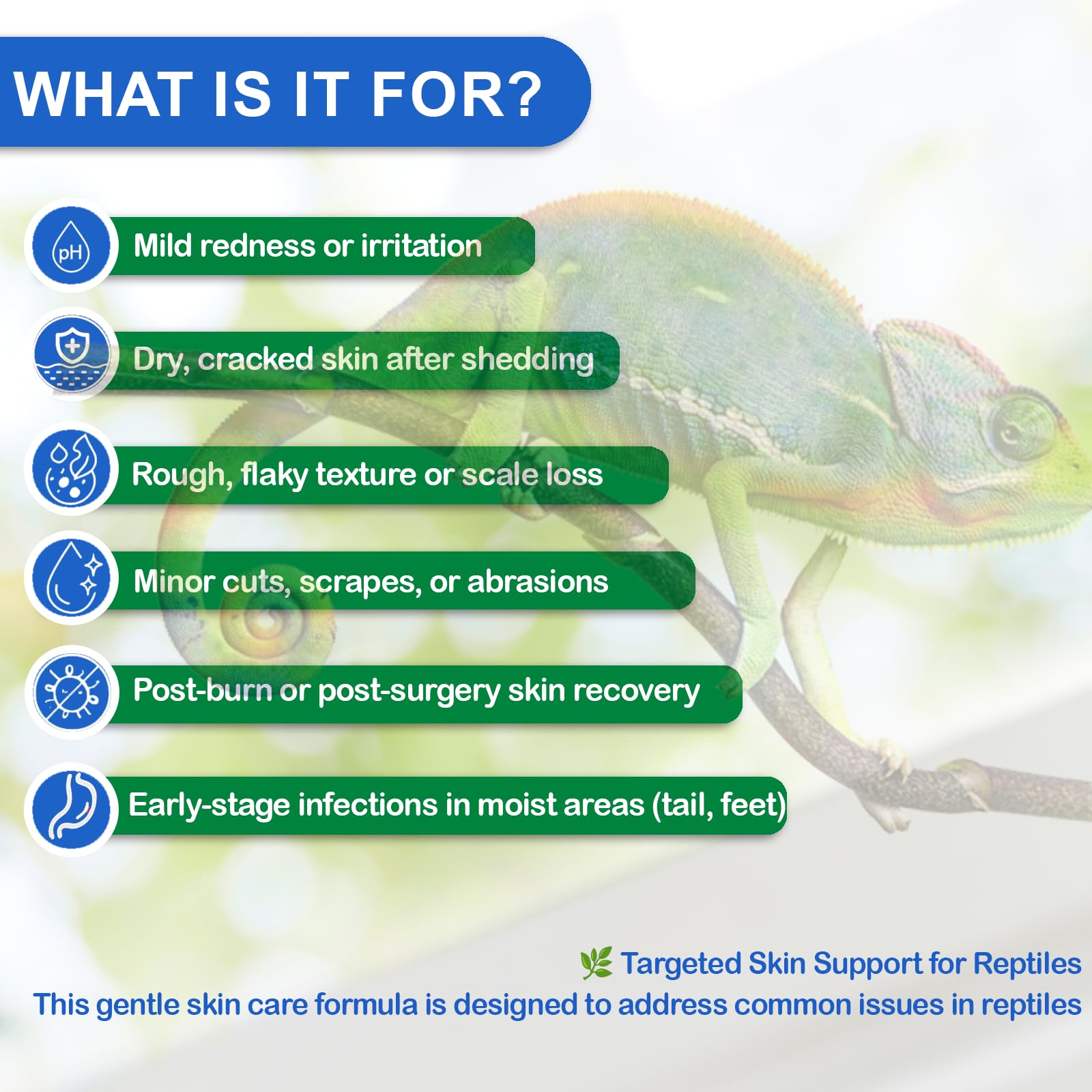 Nutriarise reptile skin repair application spray demonstrates mess-free, fast-drying coverage.