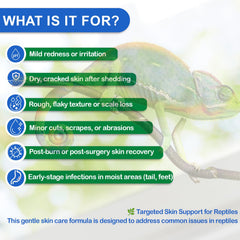 Nutriarise reptile skin repair application spray demonstrates mess-free, fast-drying coverage.